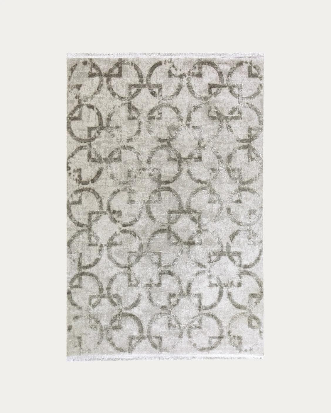 Cooper Dune carpets in grey and silver, shown in a product top view as image 1