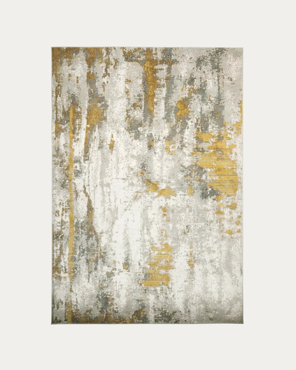 Cooper Goldberg carpets in grey and gold, shown in a product top view as image 1