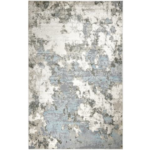 Cooper Sky carpets in blue and grey, shown in a product top view as image 1