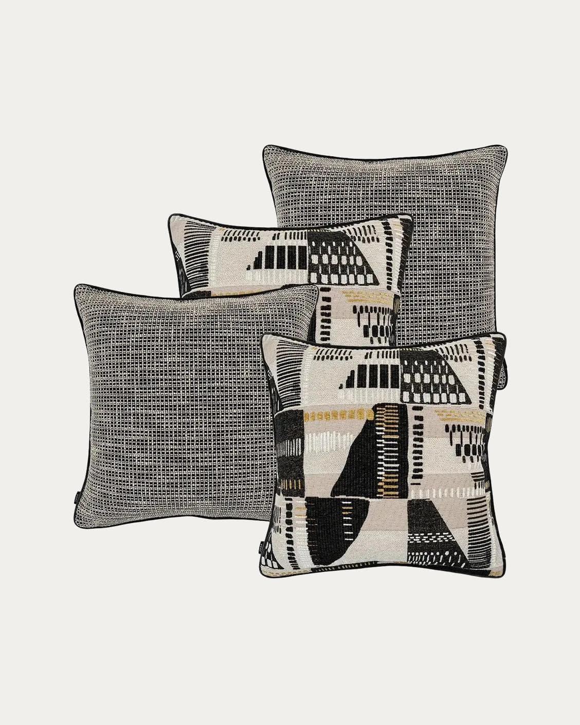 Corbin Bundle bundle - indoor in black and beige, shown in a product front view as image 1
