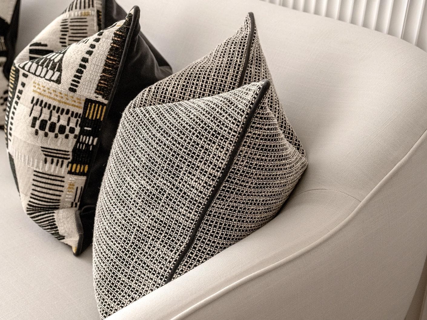 Corbin Bundle bundle - indoor in black and beige, shown in a product top view as image 2