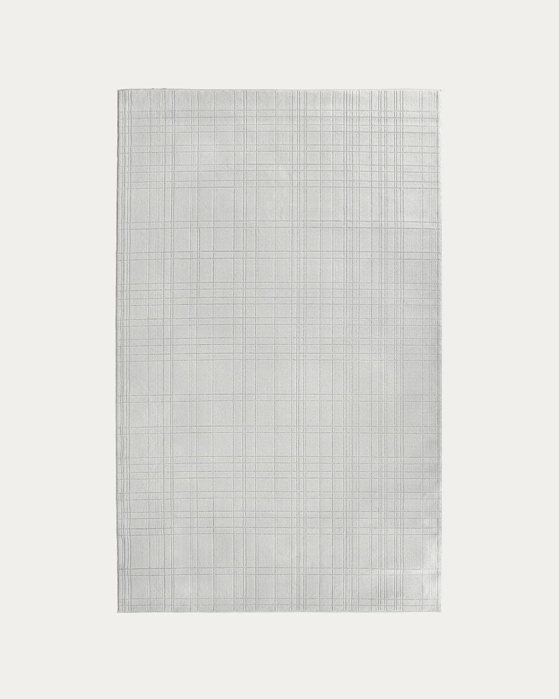 Corvin Sandy carpets in ivory and grey, shown in a product top view as image 1
