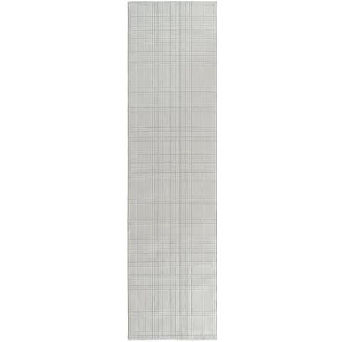 Corvin Sandy carpets in ivory and grey, shown in a product top view as image 1