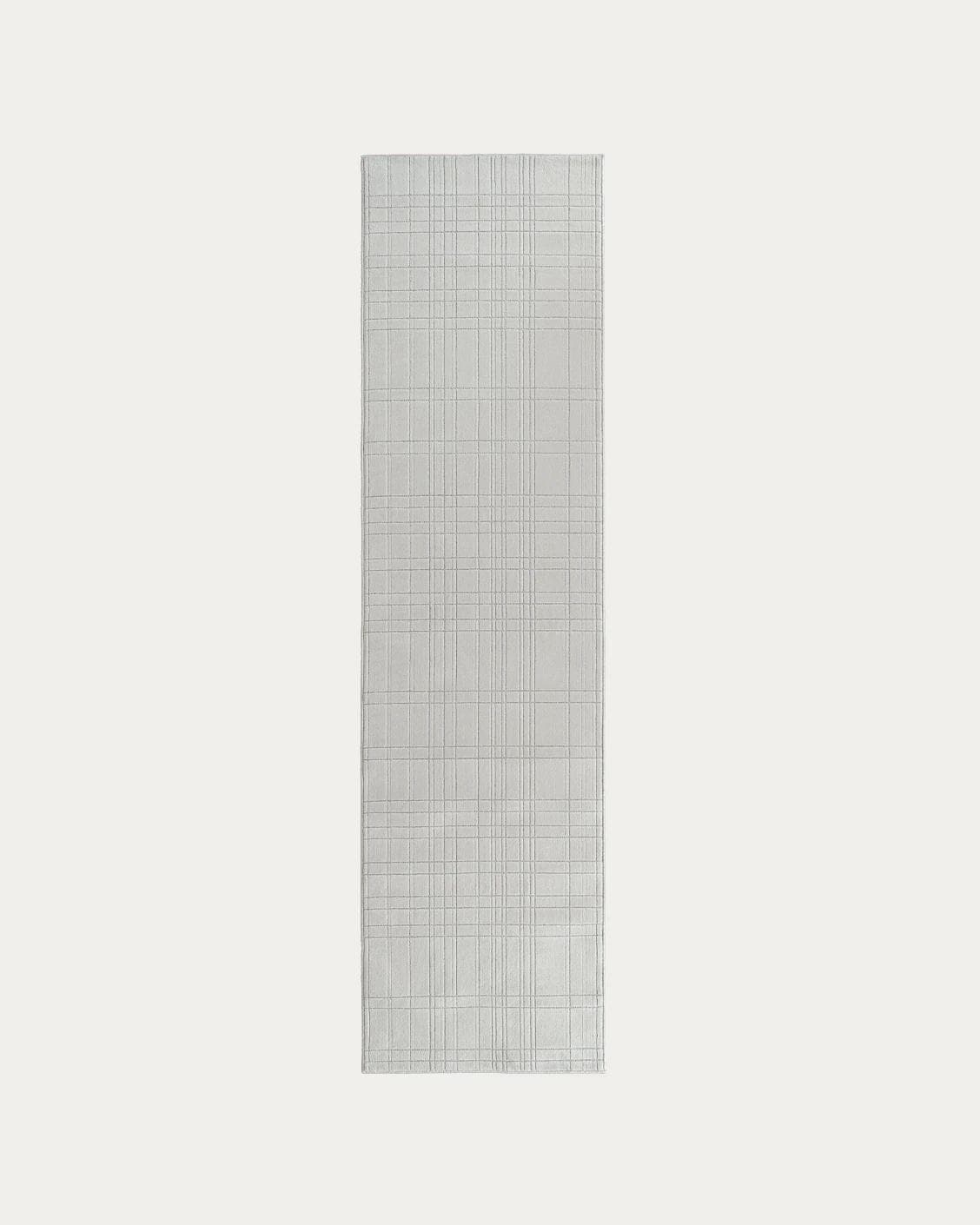 Corvin Sandy carpets in ivory and grey, shown in a product top view as image 1