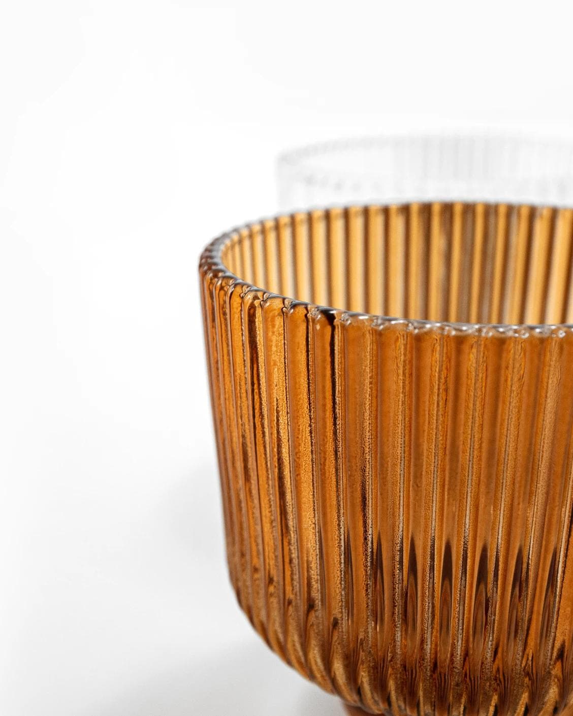 Crista Bundle vases in brown and translucent, shown in a product close-up front view as image 8