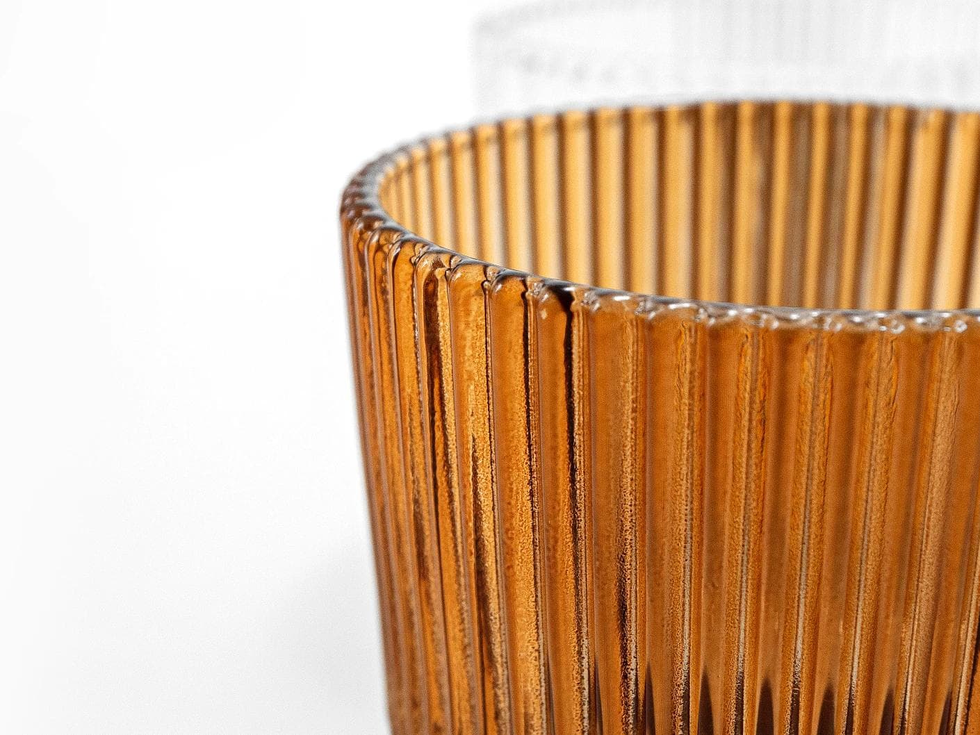 Crista Bundle vases in brown and translucent, shown in a product close-up front view as image 8