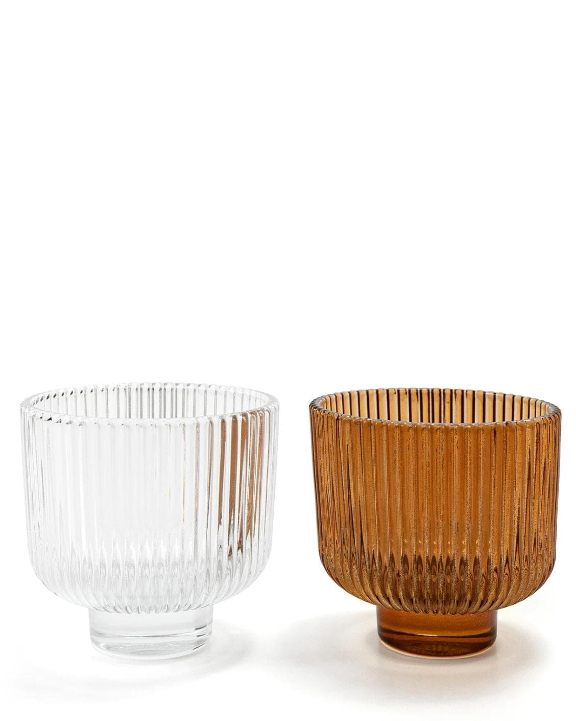 Crista Bundle vases in brown and translucent, shown in a product front view as image 9