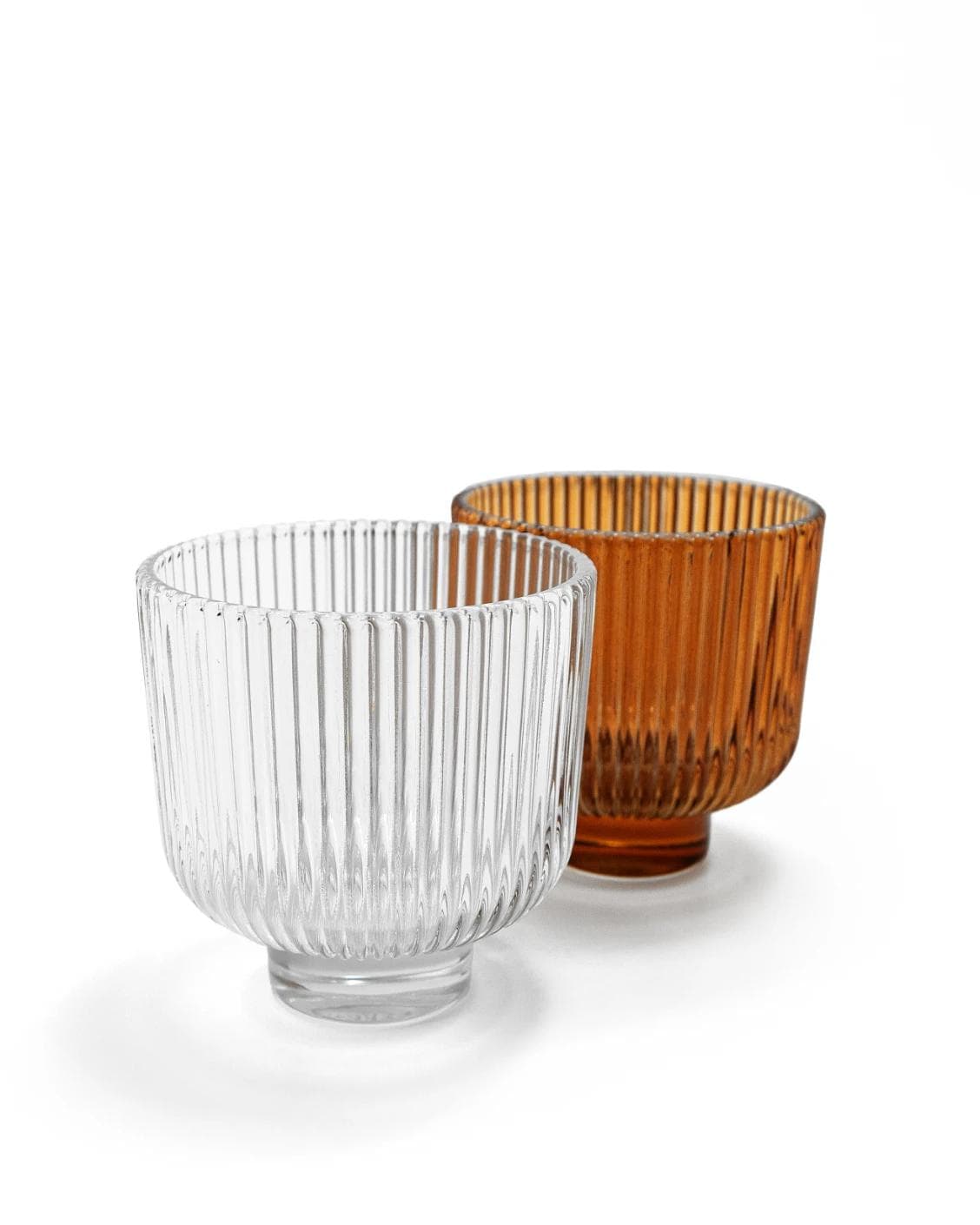 Crista Bundle vases in brown and translucent, shown in a product left view as image 13