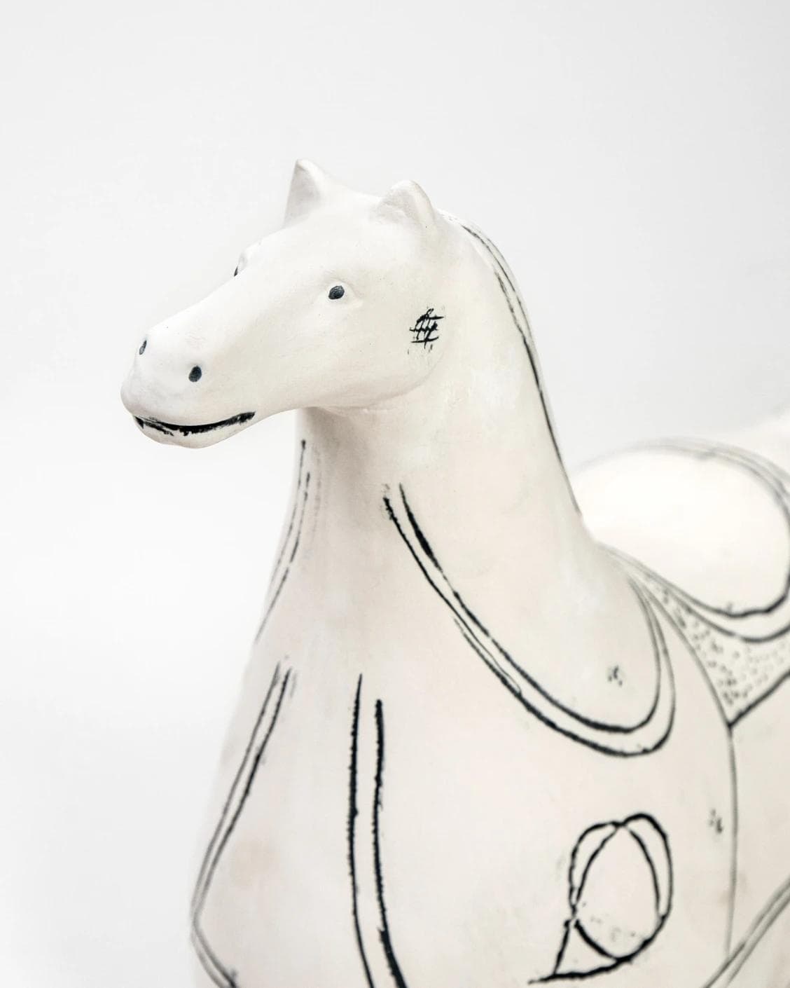 Danna Arneson statues and sculptures in black and white, shown in a product close-up front view as image 5