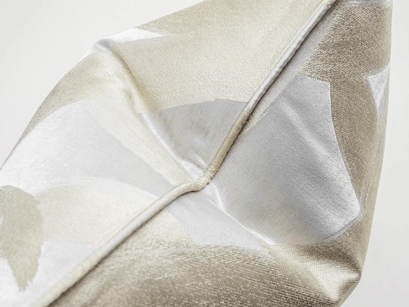 Danya Laurent cushion in silver and beige, shown in a product top view as image 7