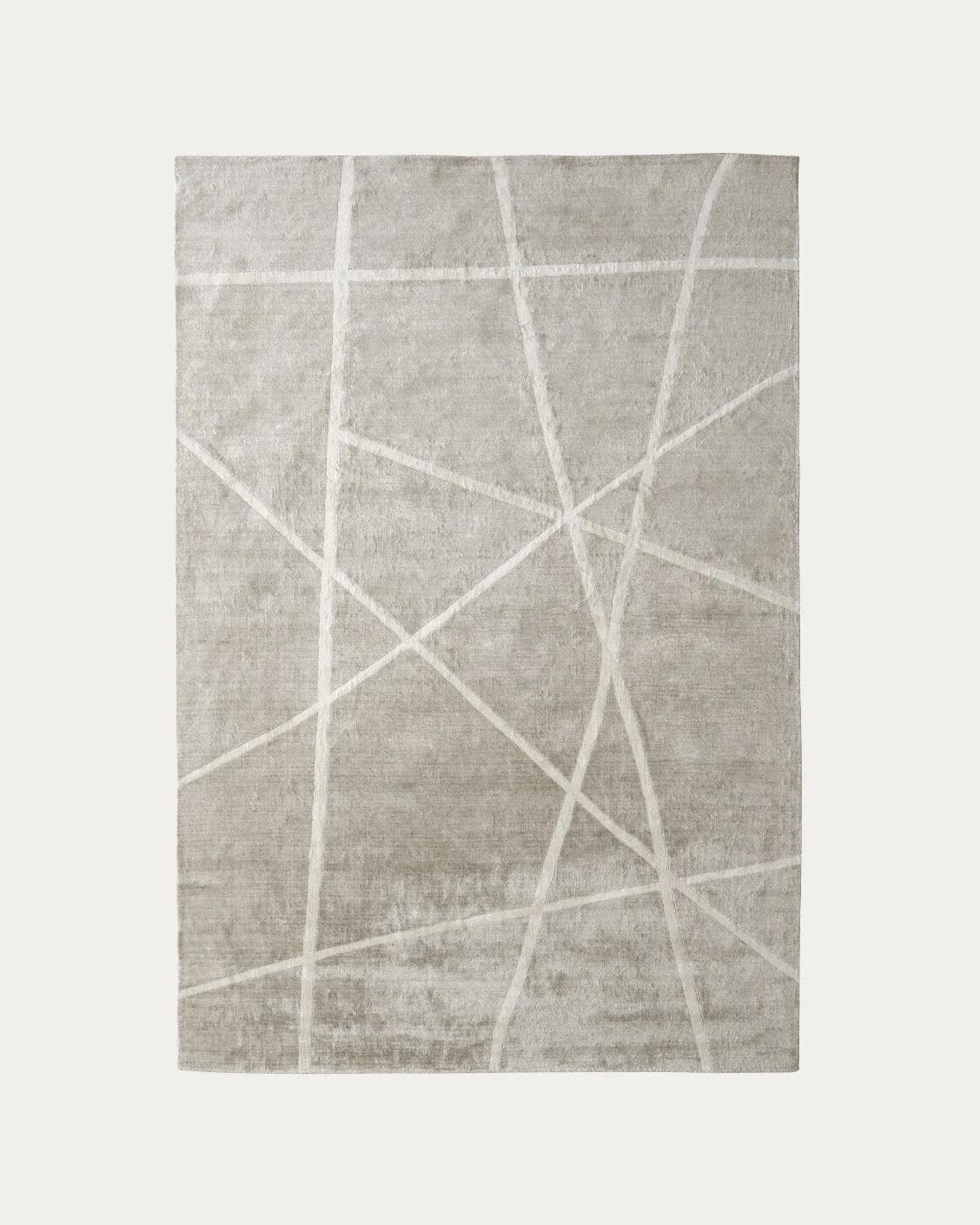 Dash Alba carpets in grey and ivory, shown in a product top view as image 1