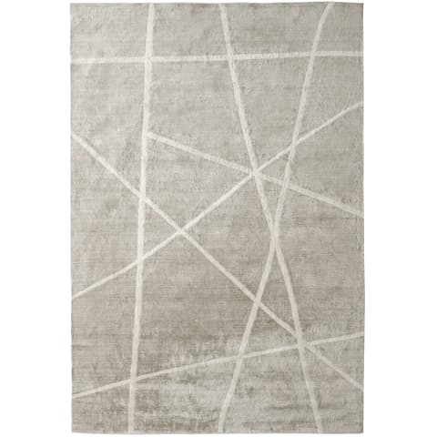 Dash Alba carpets in grey and ivory, shown in a product top view as image 1