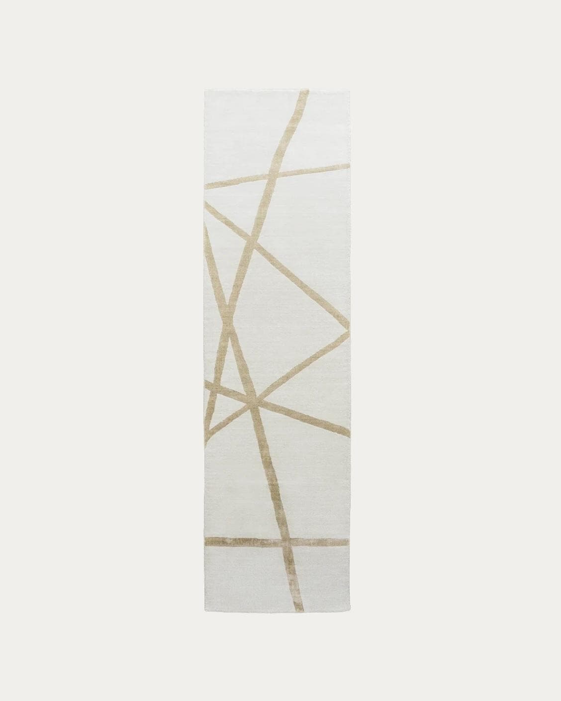Dash Goldberg carpets in gold and off white, shown in a product top view as image 1