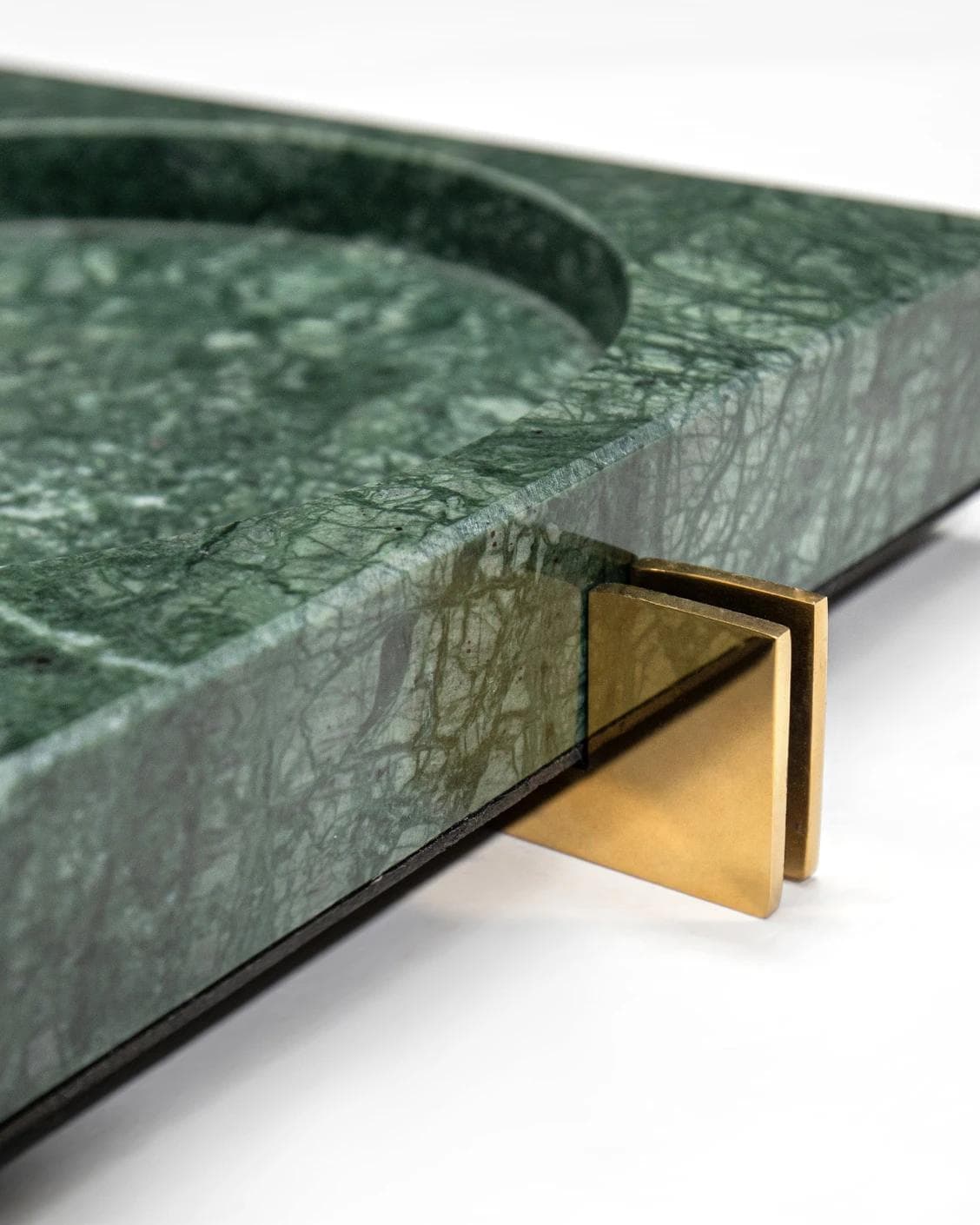 Dennis Bandiagara II trays in green and gold, shown in a product close-up top view as image 8