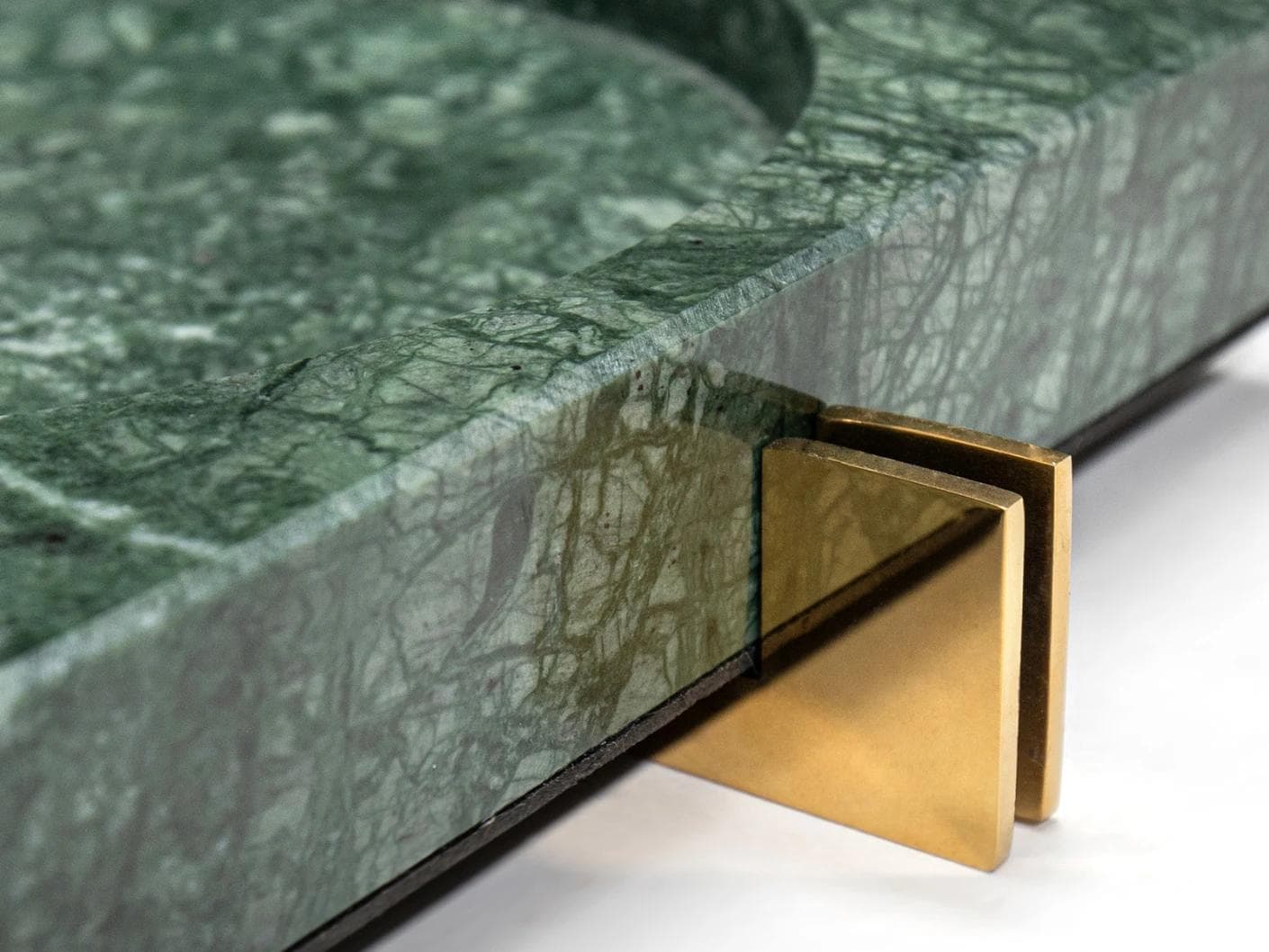 Dennis Bandiagara II trays in green and gold, shown in a product close-up top view as image 8