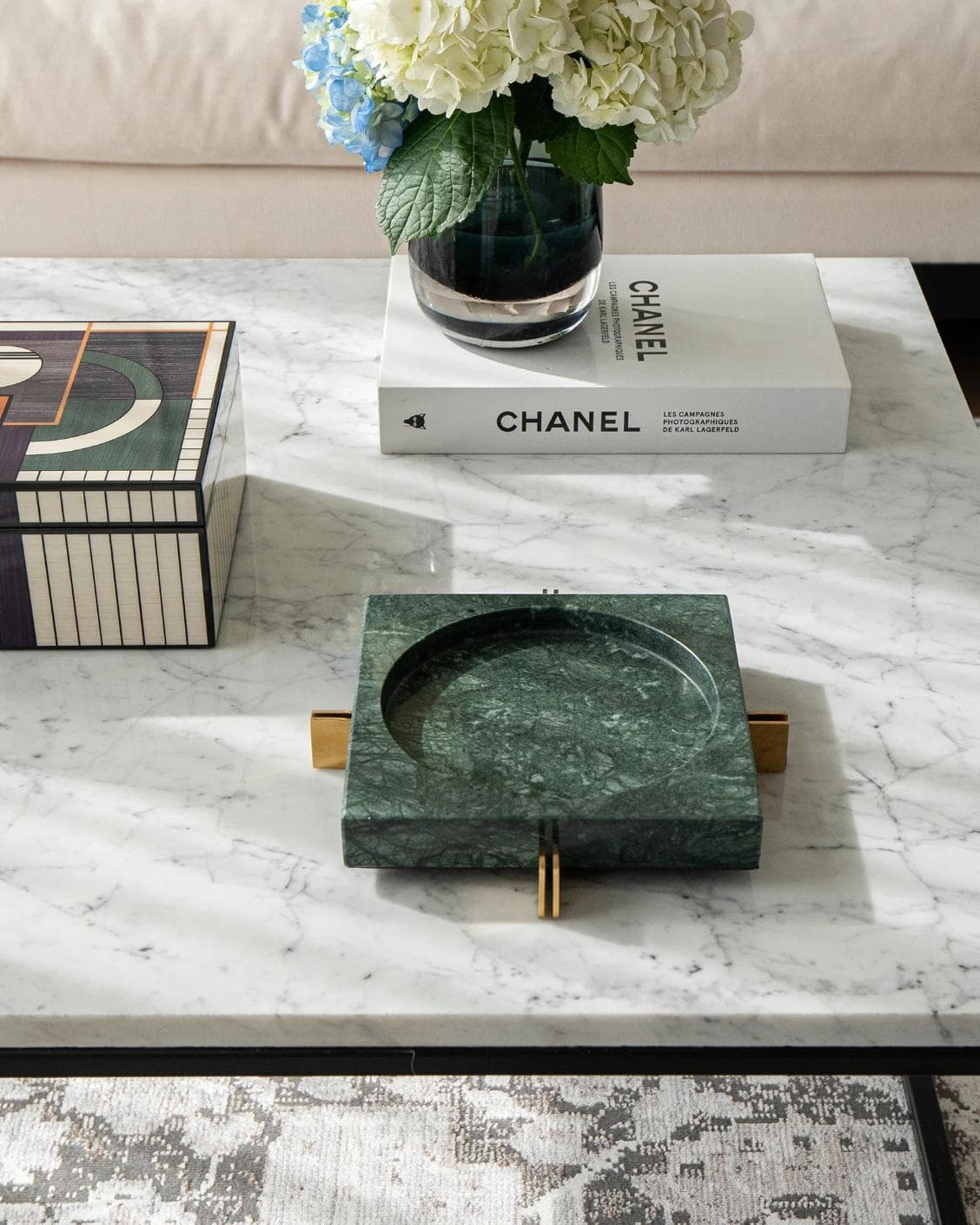 Dennis Bandiagara II trays in green and gold, shown in a product front view as image 11