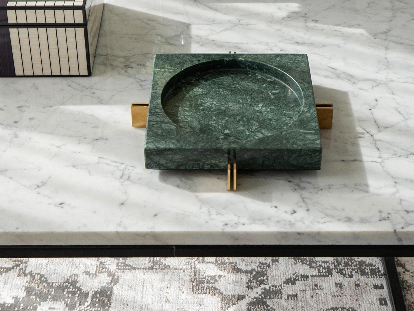 Dennis Bandiagara II trays in green and gold, shown in a product front view as image 11