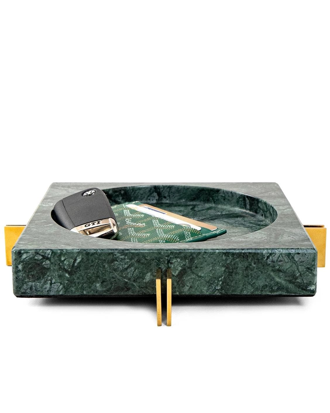 Dennis Bandiagara II trays in green and gold, shown in a product front view as image 12