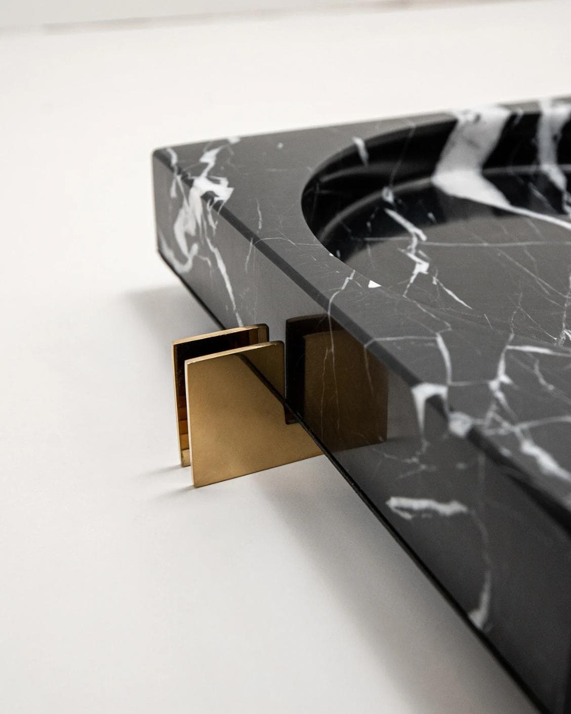 Dennis Bandiagara III trays in black and gold, shown in a product close-up top view as image 6