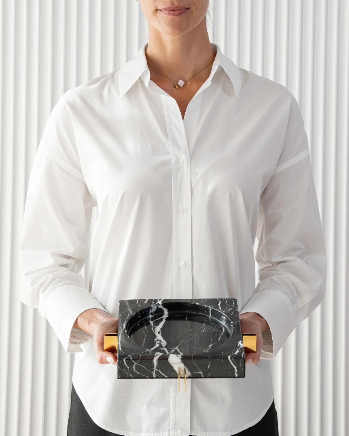 Dennis Bandiagara III trays in black and gold, shown in a product front view as image 9