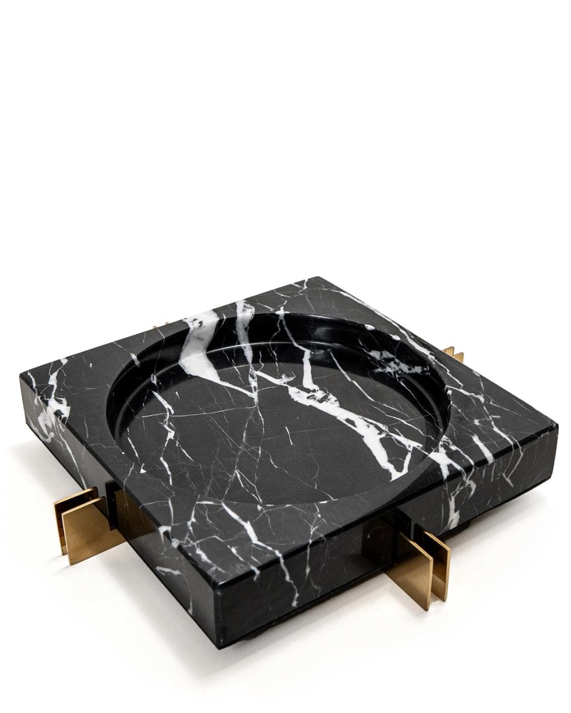 Dennis Bandiagara III trays in black and gold, shown in a product right view as image 11