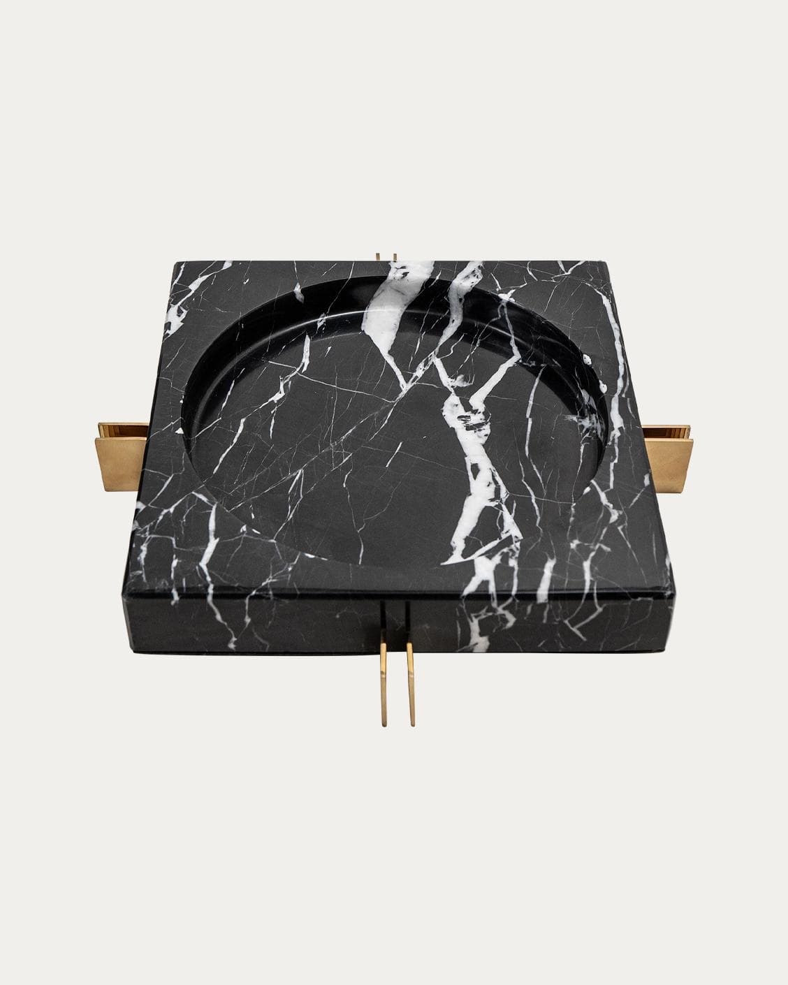 Dennis Bandiagara III trays in black and gold, shown in a product top view as image 1