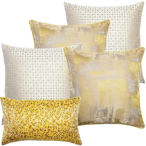 Ivan Bundle bundle - indoor in gold, silver, white and yellow, shown in a product front view as image 1