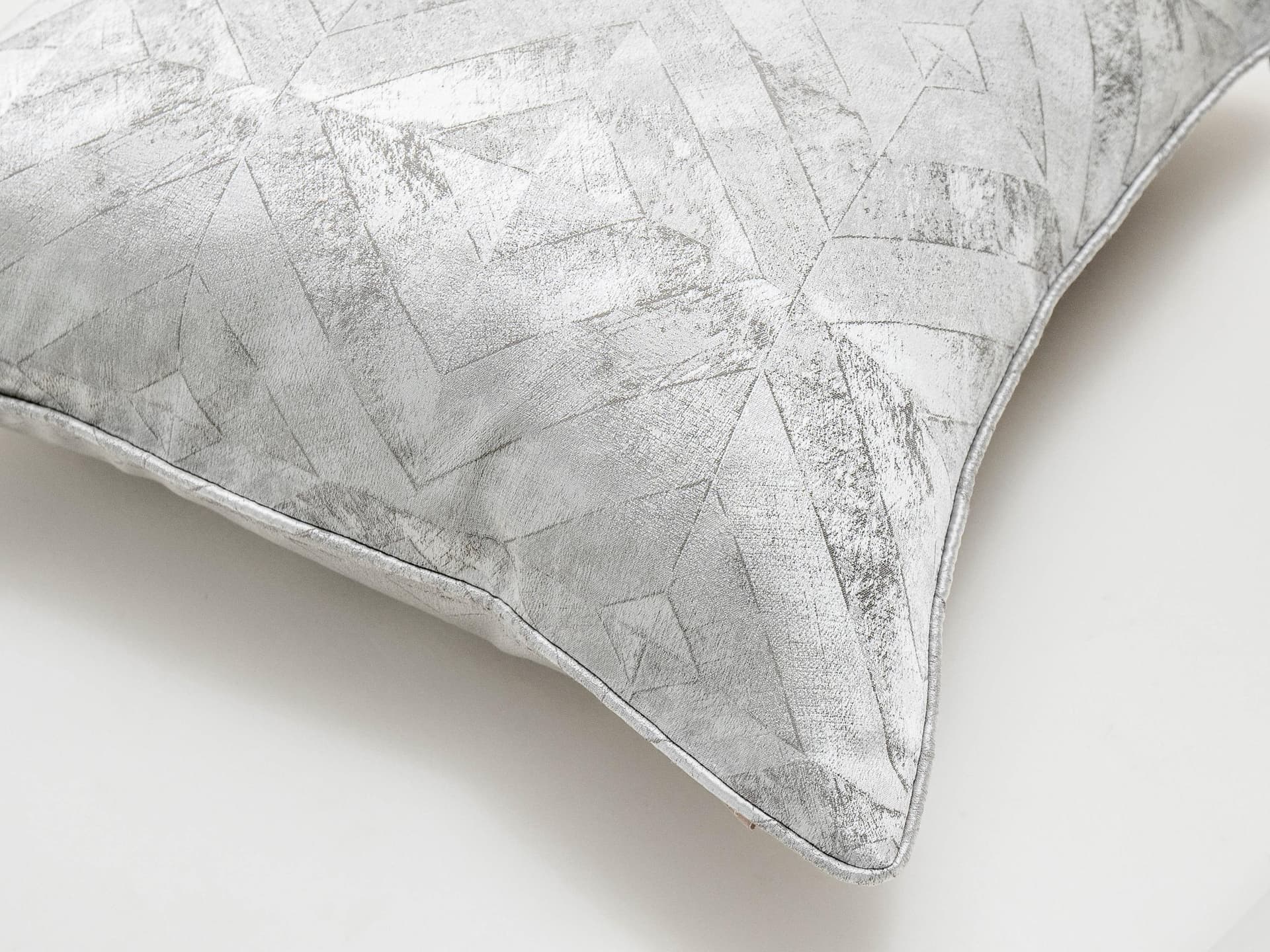 Diana Laurent cushion in silver, shown in a product top view as image 2