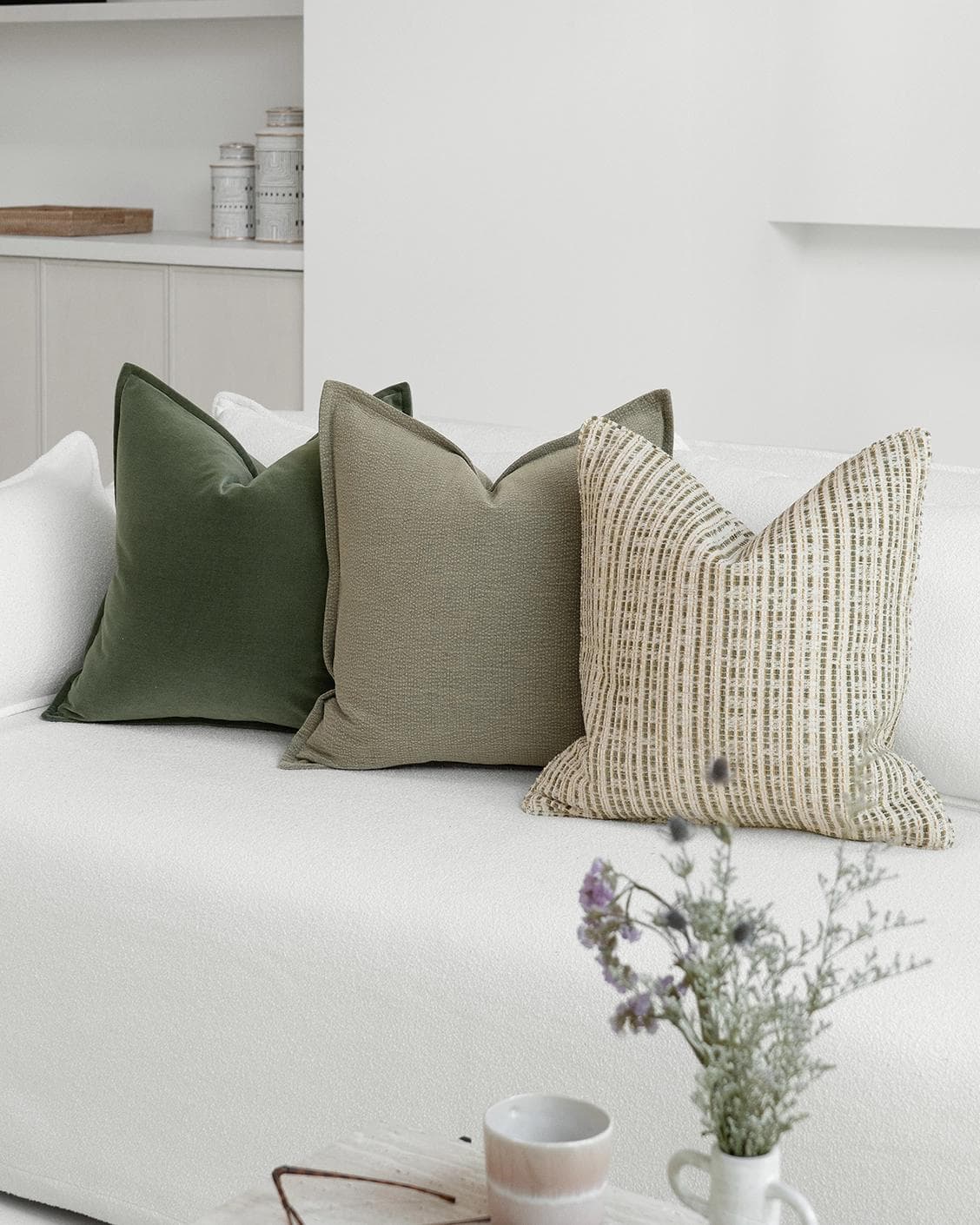 Diksha Bundle cushion, shown in a lifestyle right view as image 2