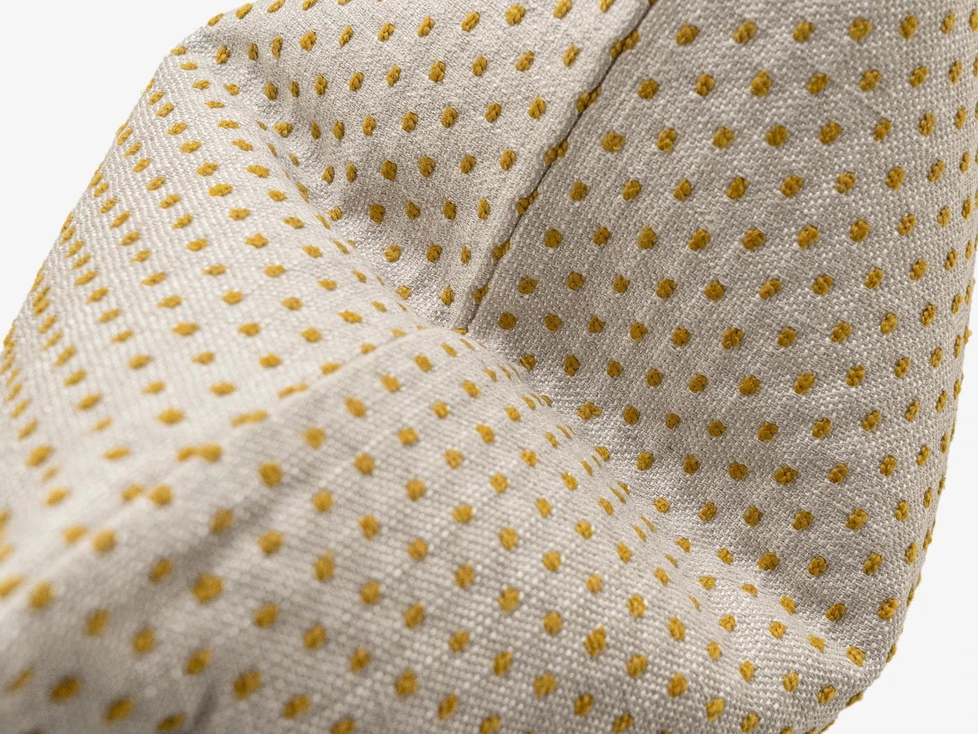 Dotty Barrymore III cushion in beige and grey, shown in a product top view as image 1