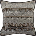 Edda Hodler cushion in black and silver, shown in a product front view as image 1