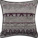 Edda Mauve cushion in black and silver, shown in a product front view as image 1