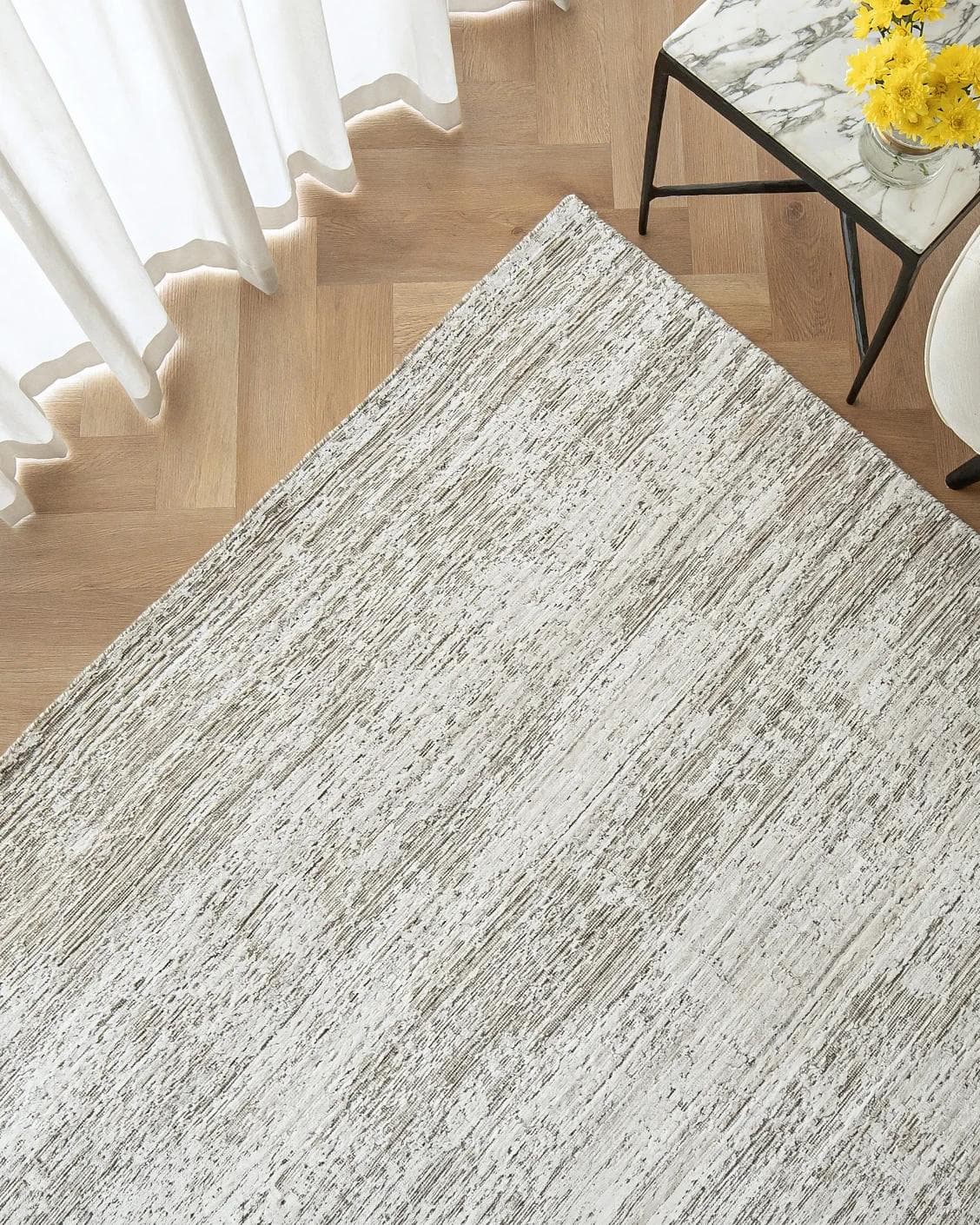 Eh Harvey Travertine pots in beige, shown in a product top view as image 2