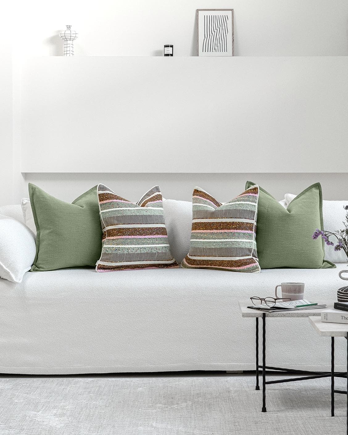 Eko Bundle cushion, shown in a lifestyle front view as image 4