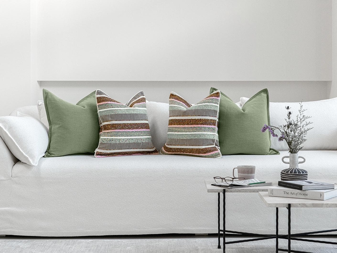 Eko Bundle cushion, shown in a lifestyle front view as image 4