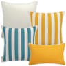 Elio Bundle outdoor bundles in turquoise, yellow and ivory, shown in a product as image 1