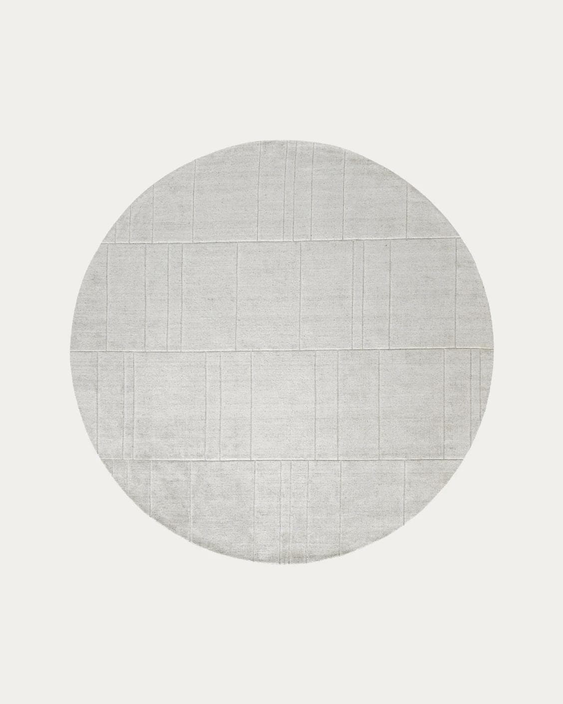 Elliot Alba carpets in grey and white, shown in a product top view as image 1