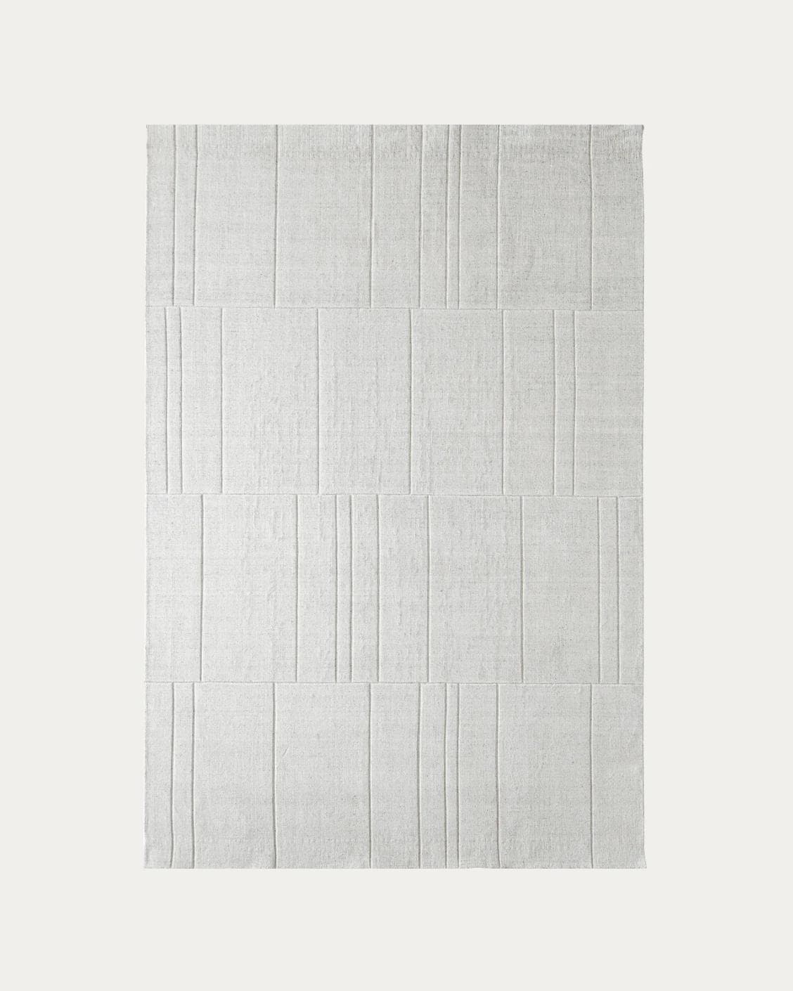 Elliot Alba carpets in grey and white, shown in a product top view as image 1