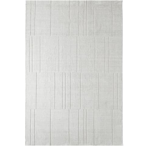 Elliot Alba carpets in grey and white, shown in a product top view as image 1