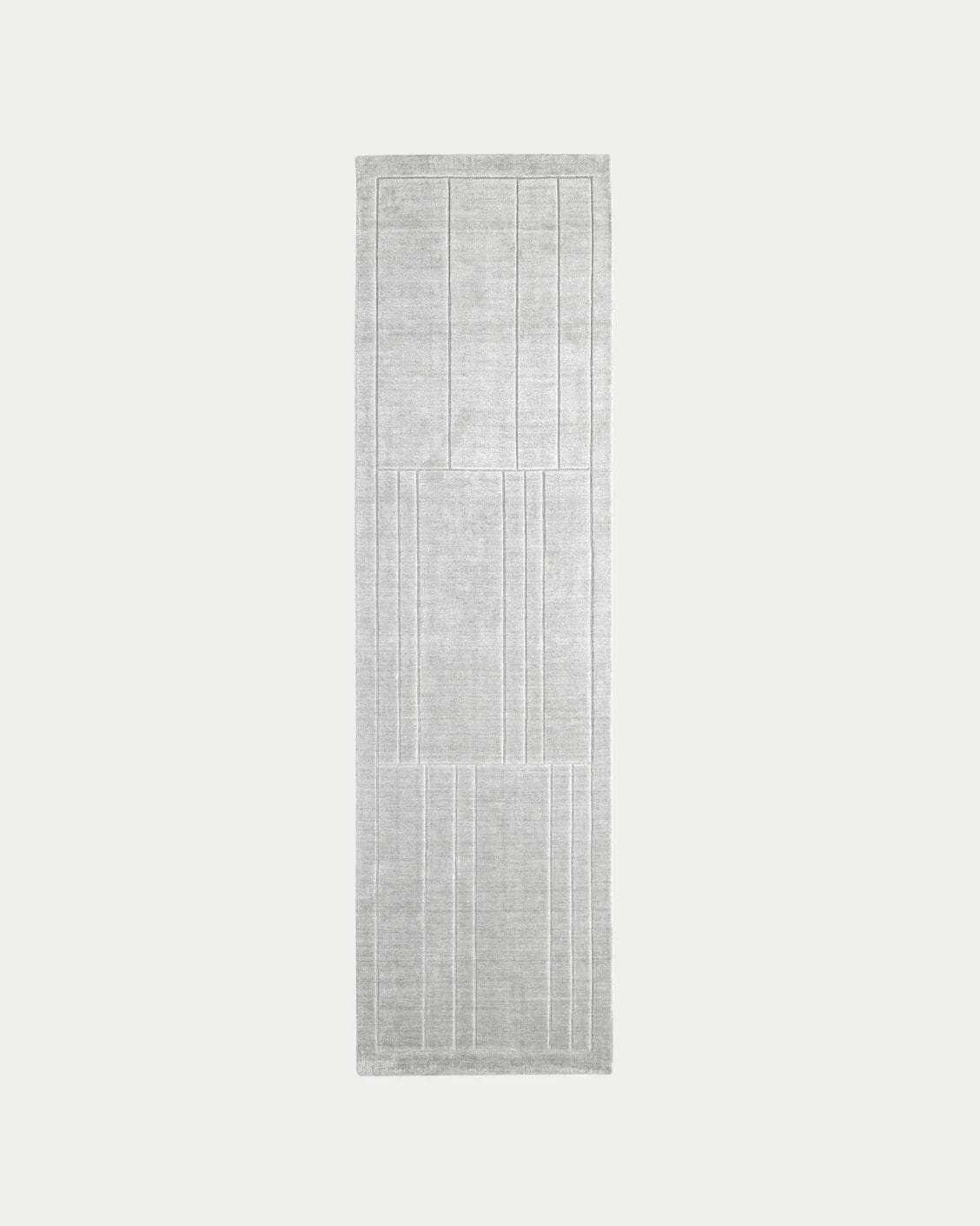 Elliot Ashton carpets in grey and silver, shown in a product top view as image 1