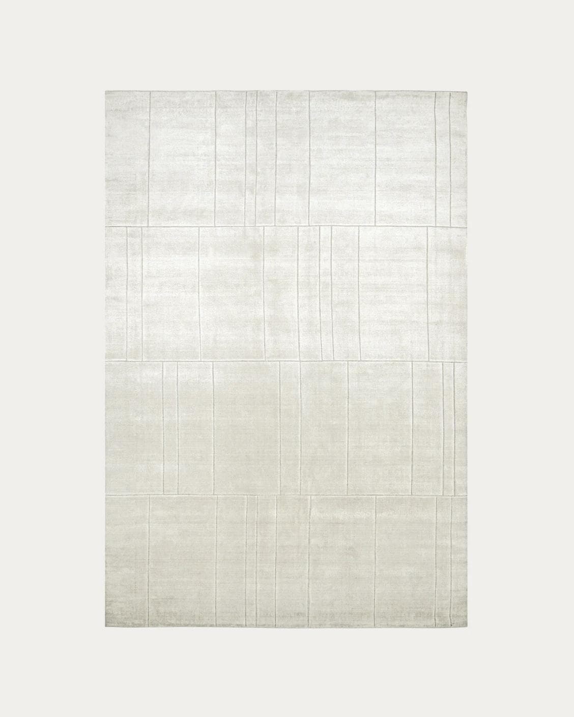 Elliot Bianca carpets in white and pearl, shown in a product top view as image 1