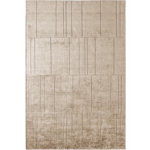 Elliot Sandy carpets in beige and taupe, shown in a product top view as image 1