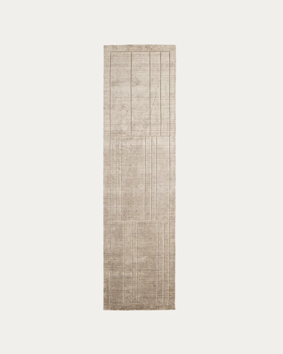 Elliot Sandy carpets in beige and taupe, shown in a product top view as image 1