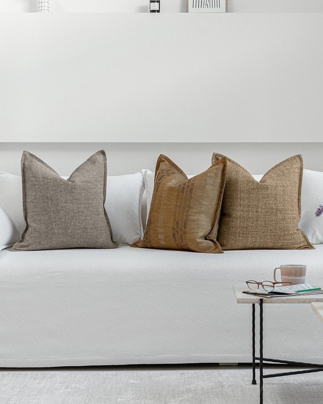 Ellora Bundle cushion, shown in a lifestyle front view as image 4
