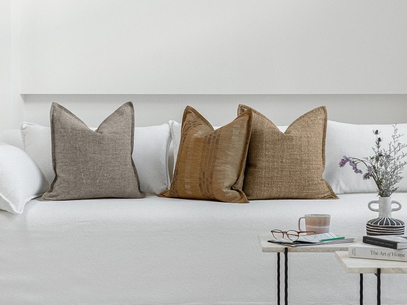 Ellora Bundle cushion, shown in a lifestyle front view as image 4
