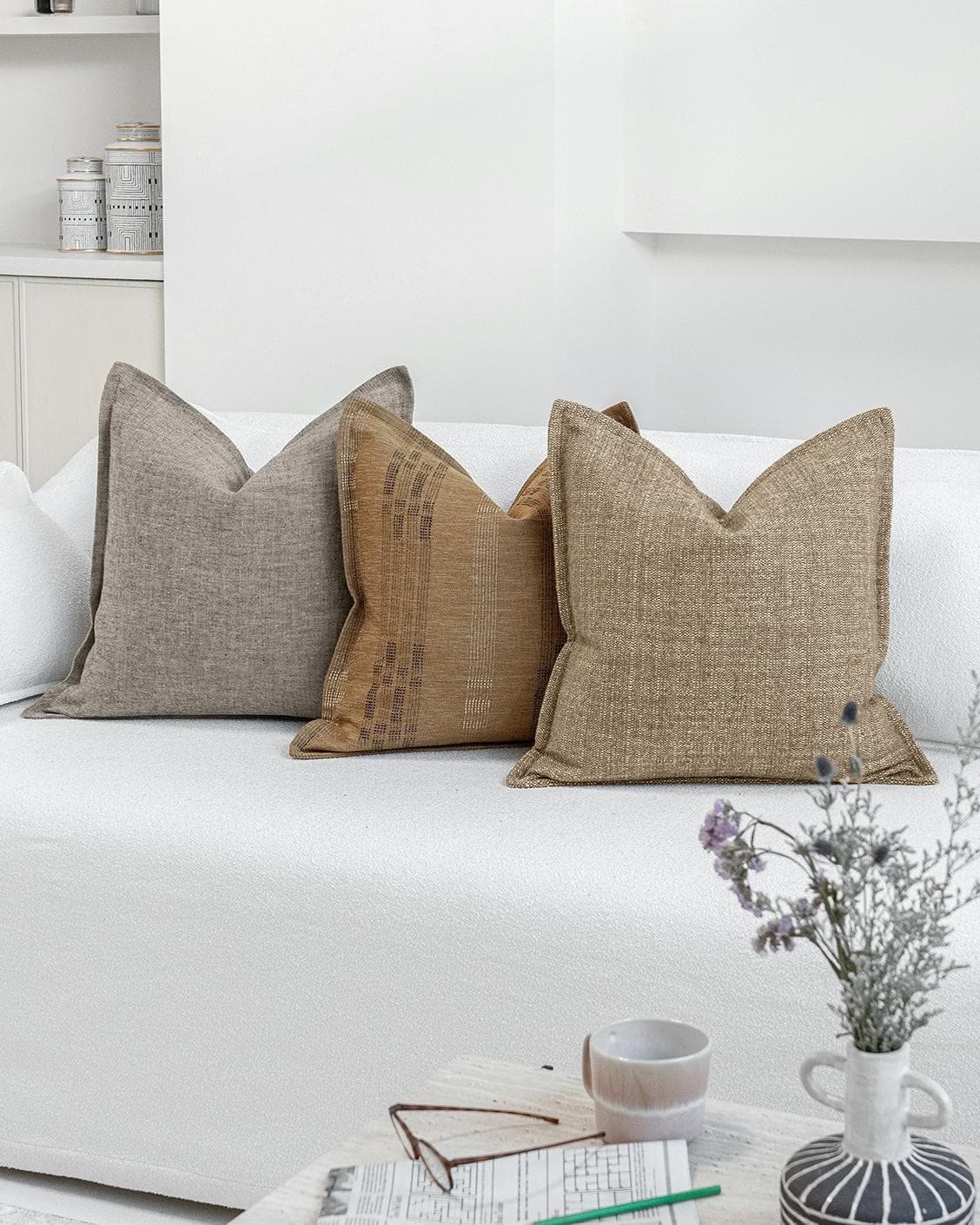 Ellora Bundle cushion, shown in a lifestyle right view as image 2