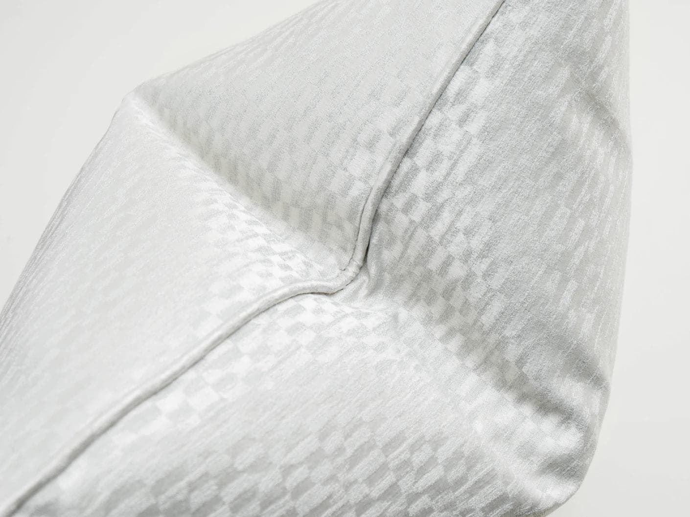 Elodie Bianca cushion in silver, shown in a product close-up as image 6