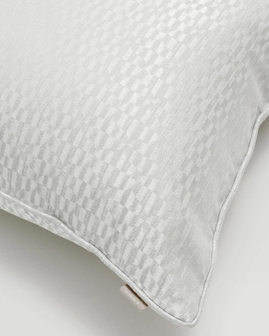 Elodie Bianca cushion in silver, shown in a product top view as image 7