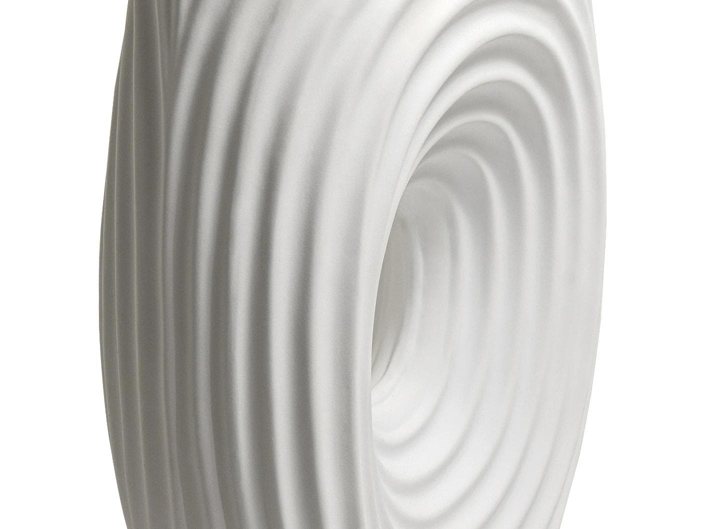 Elvia Arneson vases in white, shown in a product left view as image 1