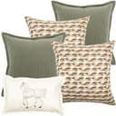 Emmanuela Bundle bundle - indoor in orange, beige, white and green, shown in a product front view as image 1